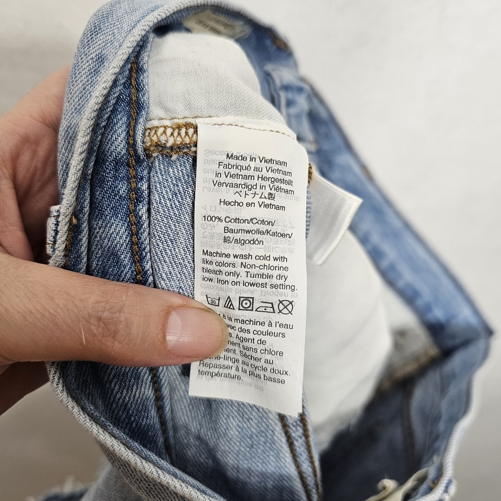 Madewell Light Wash Denim High Rise Perfect Jean Shorts 27 - Picture 5 of 12